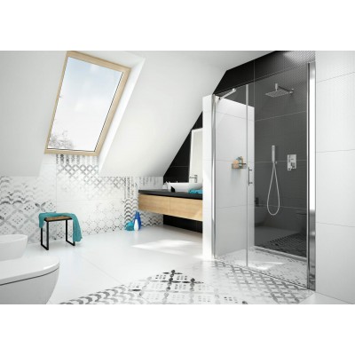 Drzwi prysznicowe wnękowe 110 cm - uchylne