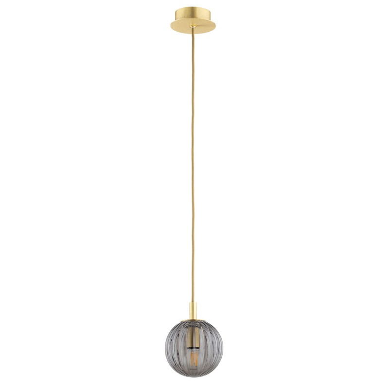 PALOMA 12 cm Lampa Wisząca Grafit / Mosiądz 8512 / Argon Lampy