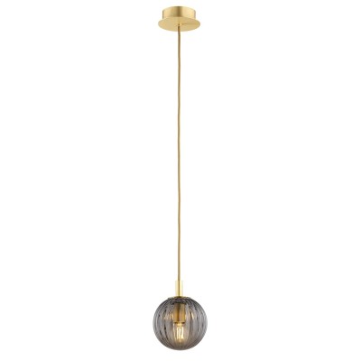 PALOMA 12 cm Lampa Wisząca Grafit / Mosiądz 8512 / Argon Lampy