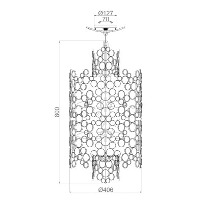 Hinkley Lampa Wisząca Anya Duża HK/ANYA/6P