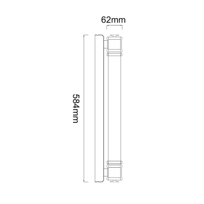 Omi Parette Cromo 60 IP44, OR85235 / ORLICKI DESIGN