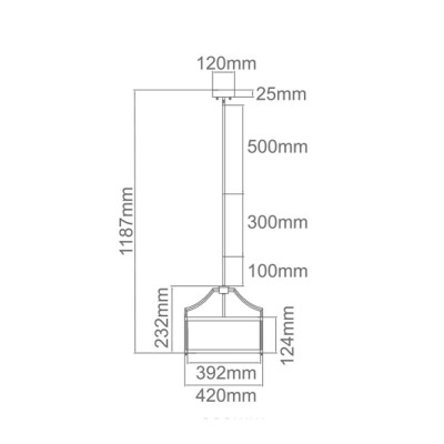 Lampa Wisząca Stanza Old Gold 3Lt rozm. S OR80889 / Orlicki Design