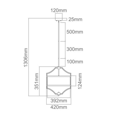 Lampa Wisząca Stesso Cromo S, OR80902 / Orlicki Design