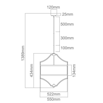 Lampa Wisząca Stesso Cromo M, OR80919 / Orlicki Design