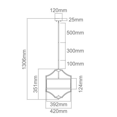 Lampa Wisząca Stesso Gold / Nero S, OR84153 / Orlicki Design