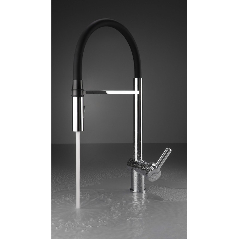 Bateria kuchenna z elastyczną wylewką - 2 rodzaje strumienia