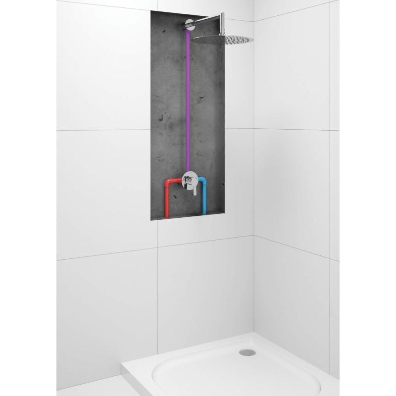 Wylewka prysznicowa ścienna - 325 mm