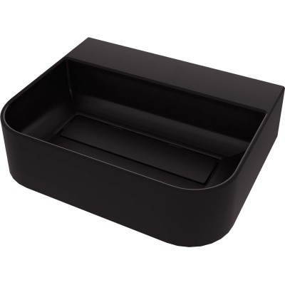 Umywalka granitowa nablatowa z miejscem na baterię - z maskownicą