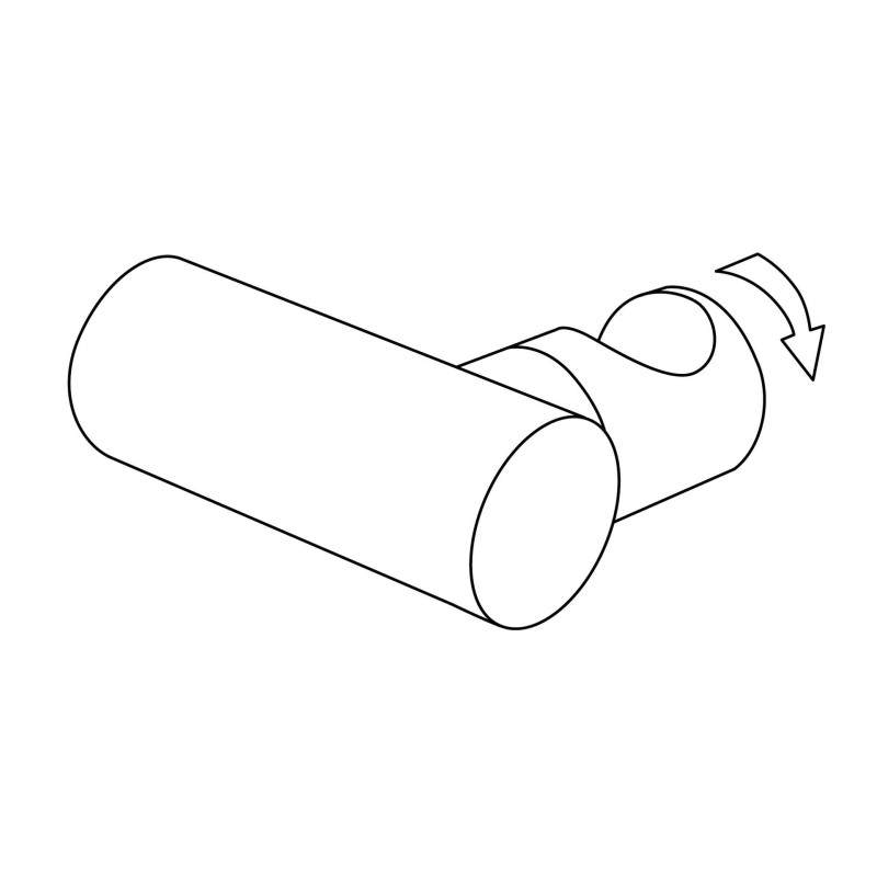 Uchwyt punktowy słuchawki mosiężny