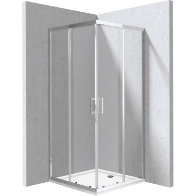 Kabina prysznicowa z brodzikiem kwadratowa - 90x90 cm                            