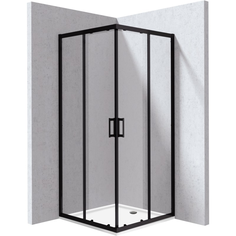 Kabina prysznicowa z brodzikiem kwadratowa - 80x80 cm                            