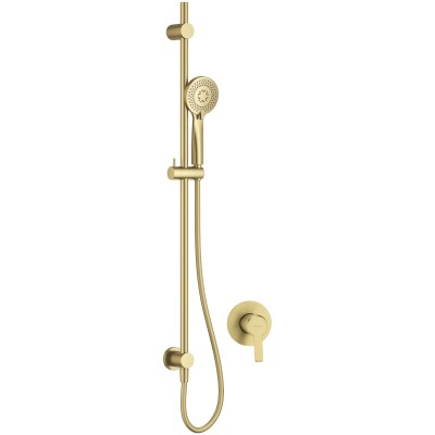 Zestaw prysznicowy podtynkowy z drążkiem                            