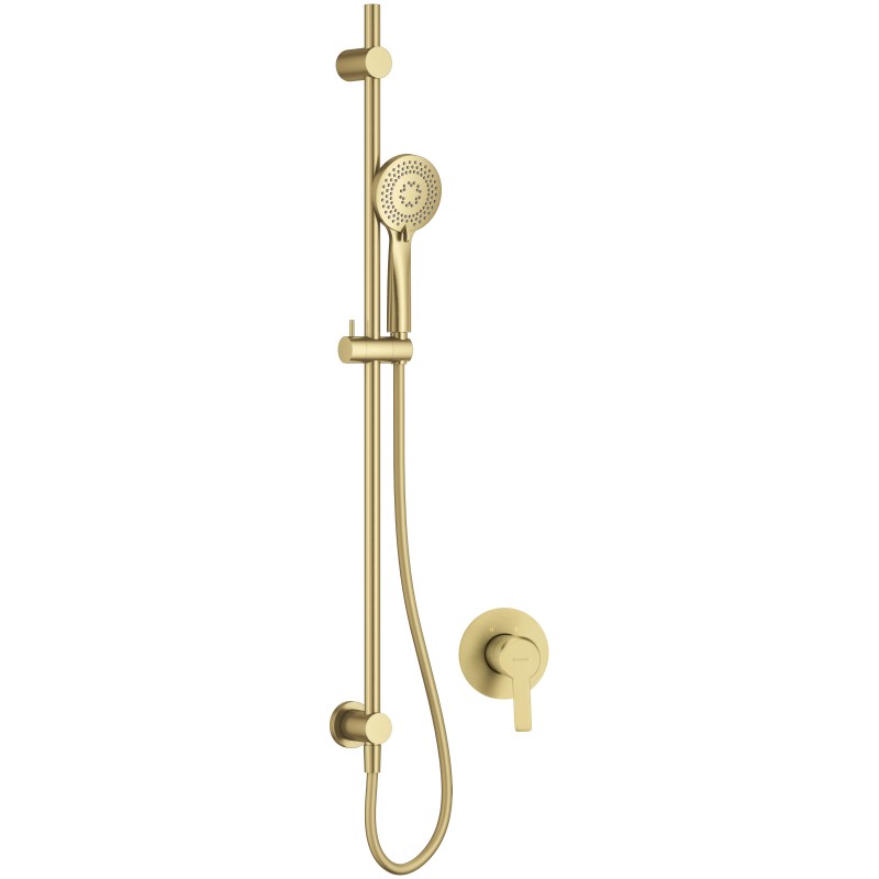 Zestaw prysznicowy podtynkowy z drążkiem                            