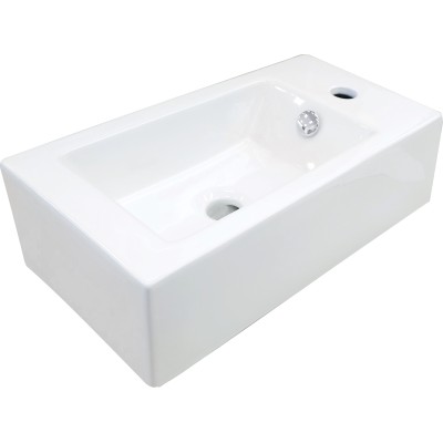 Umywalka ceramiczna nablatowa prawa                            