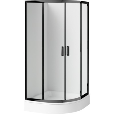 Kabina prysznicowa z brodzikiem półokrągła 90 cm                            