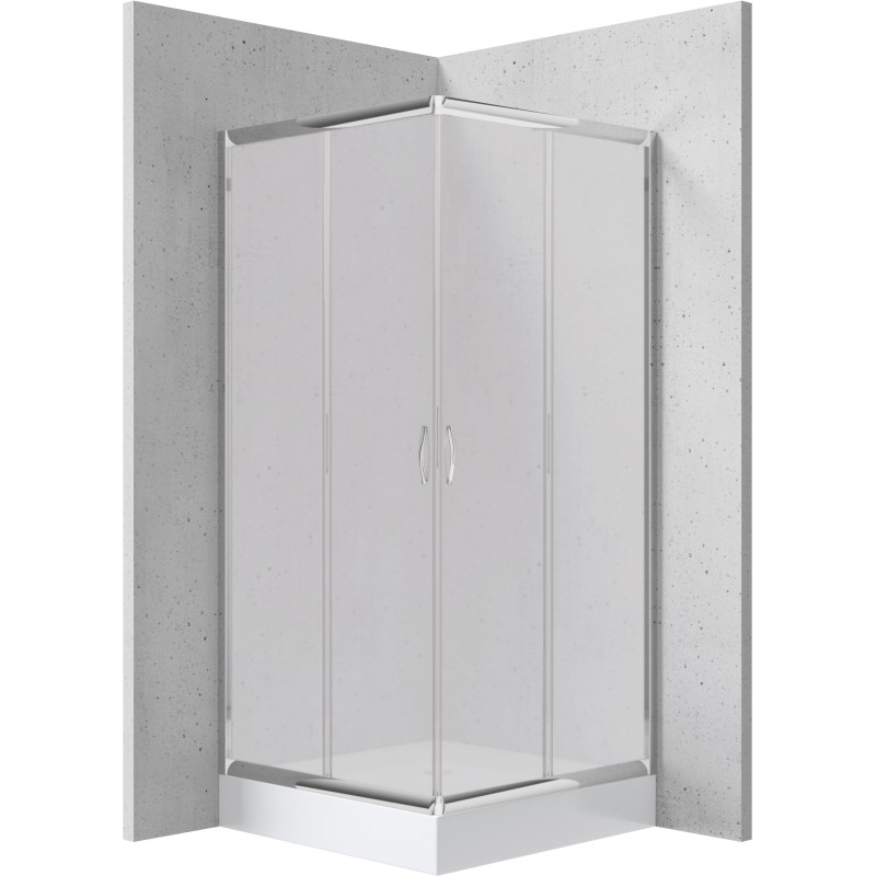 Kabina prysznicowa z brodzikiem kwadratowa 80x80 cm                            