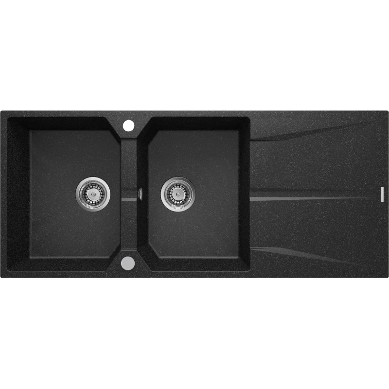 Zlewozmywak granitowy 2-komorowy z ociekaczem                            