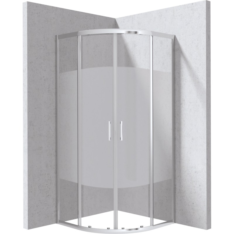 Kabina prysznicowa półokrągła 90x90 cm                            