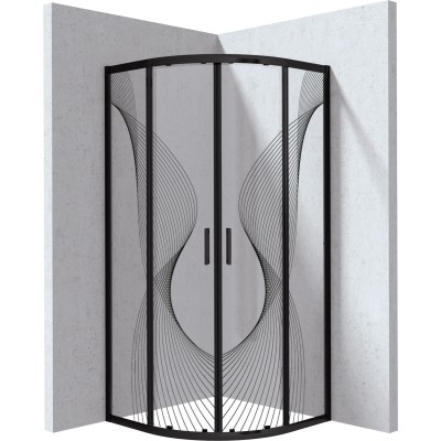 Kabina prysznicowa półokrągła 80x80 cm                            