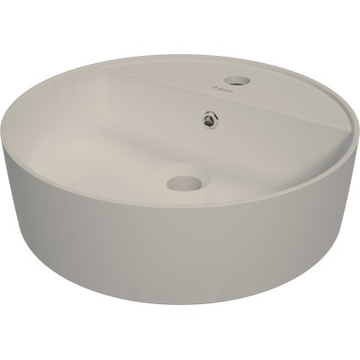 Umywalka ceramiczna nablatowa z miejscem na baterię                            