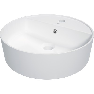 Umywalka ceramiczna nablatowa z miejscem na baterię                            