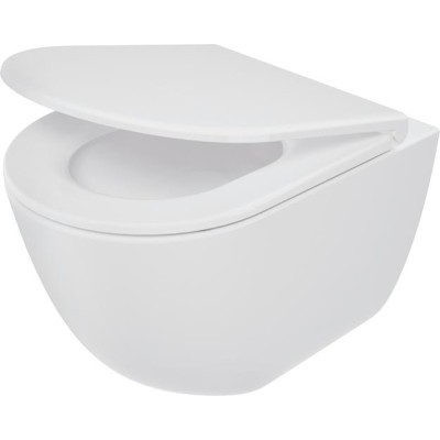Miska WC z deską bezkołnierzowa - spłukiwanie wirowe                            