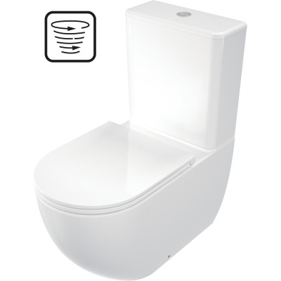 Miska WC kompakt bezkołnierzowa                            