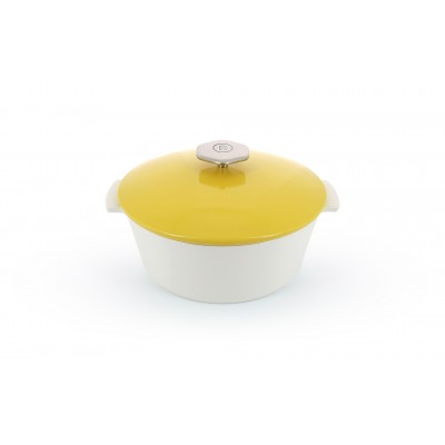 revol Garnek okrągły 22 cm, żółta pokrywa Ma Revolution RV-649641-1