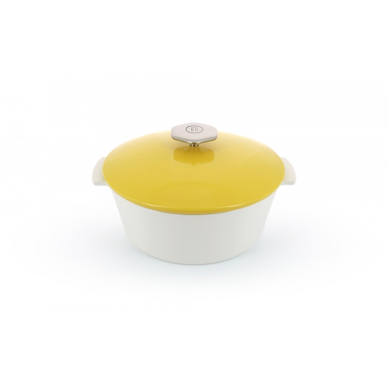 revol Garnek okrągły 22 cm, żółta pokrywa Ma Revolution RV-649641-1