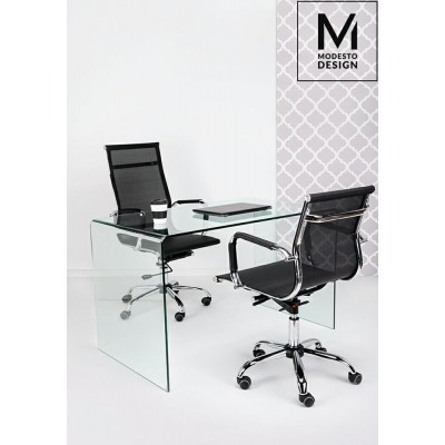 Modesto Design MODESTO fotel biurowy PROFIL SIATKA czarny - siatka, chrom XH-632A_mesh